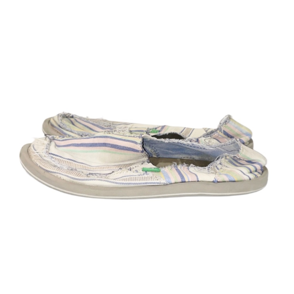 SANUK Women's Striped Slip On Loafers Size 6 - Picture 5 of 10